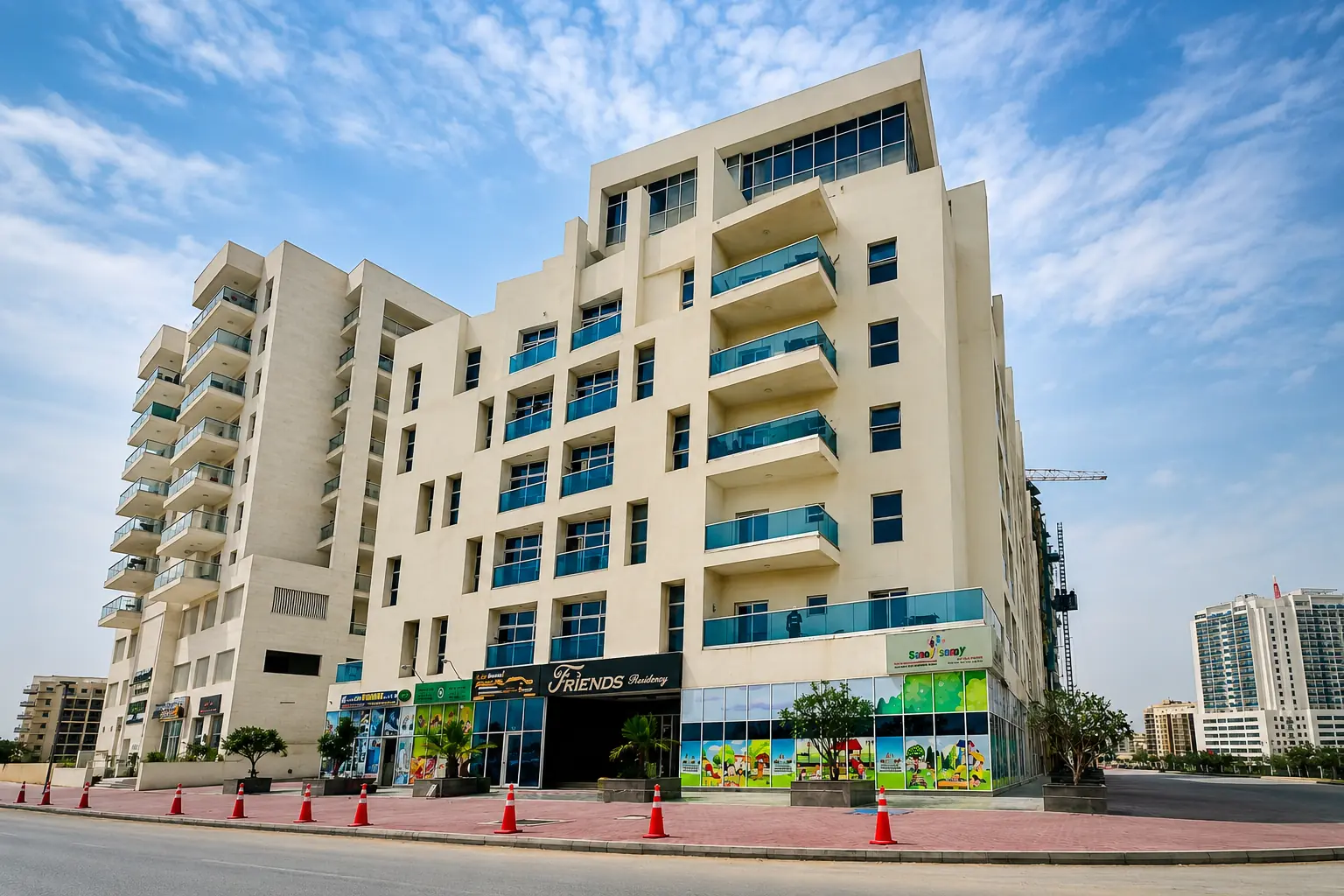 Friends Residency residential building in Dubai