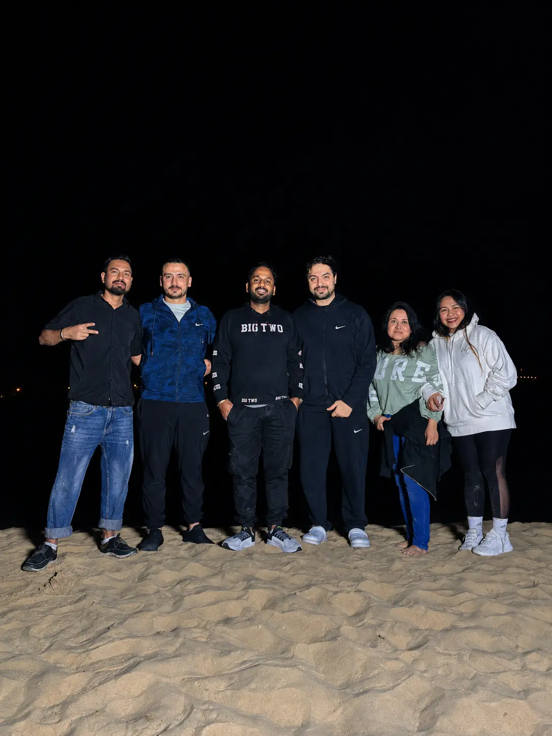 Friends Group desert team portrait