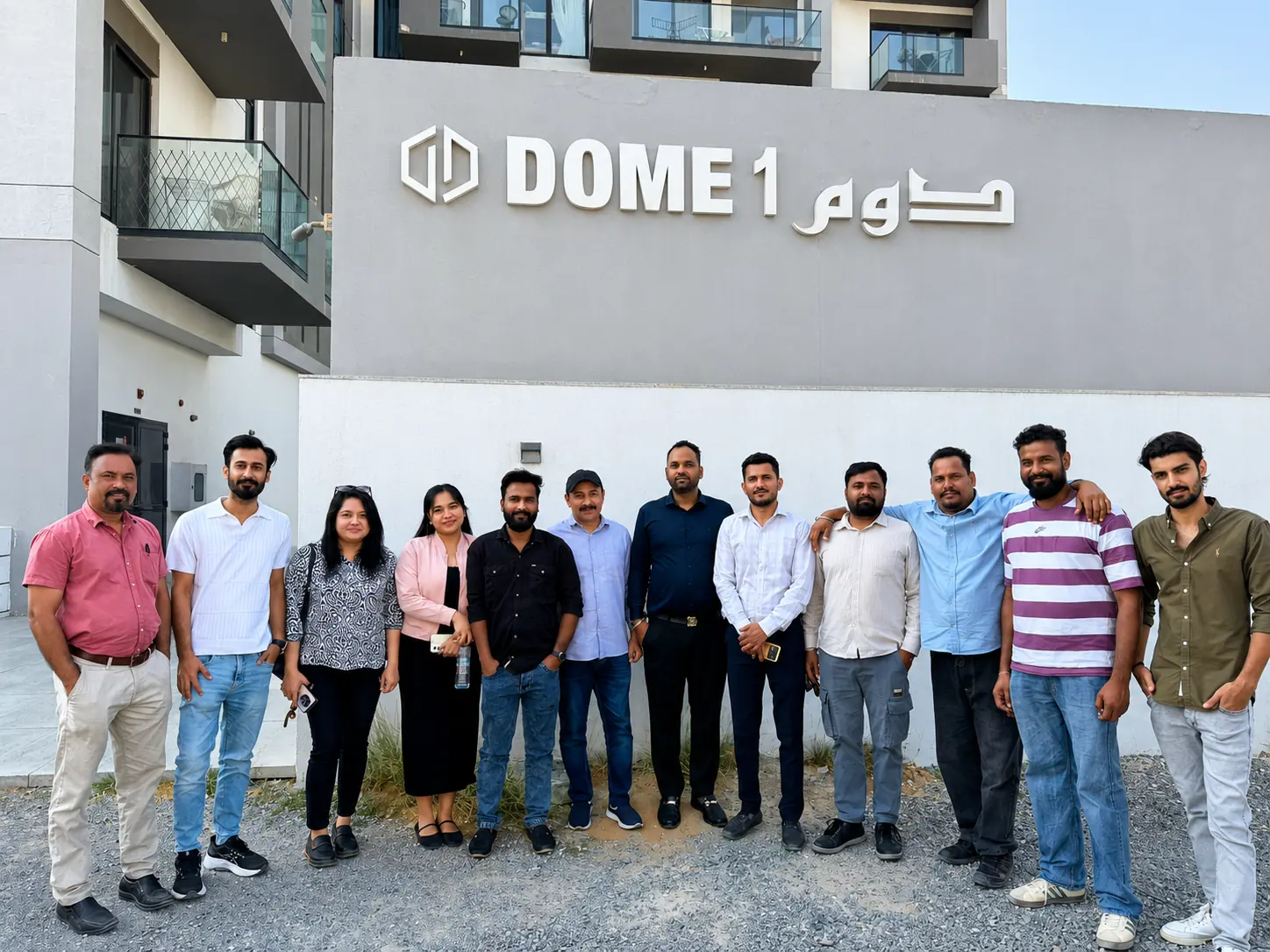 Friends Group team visit at Dome 1