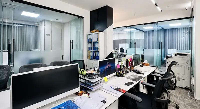 Official Friends Group office workspace used by Friends Guide Real Estate in Dubai